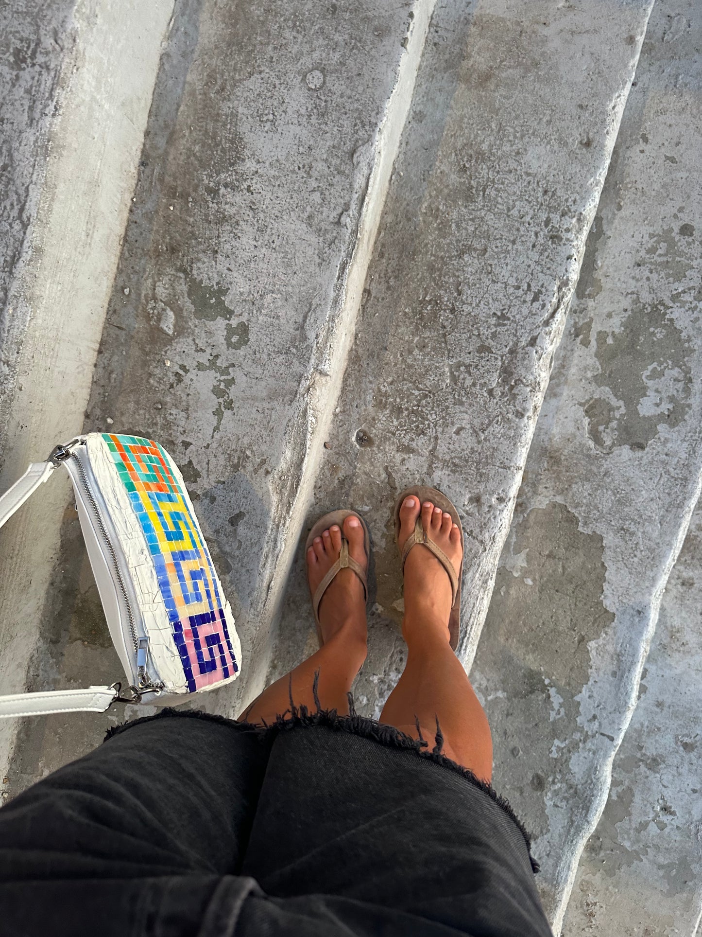 Greek Meander Purse