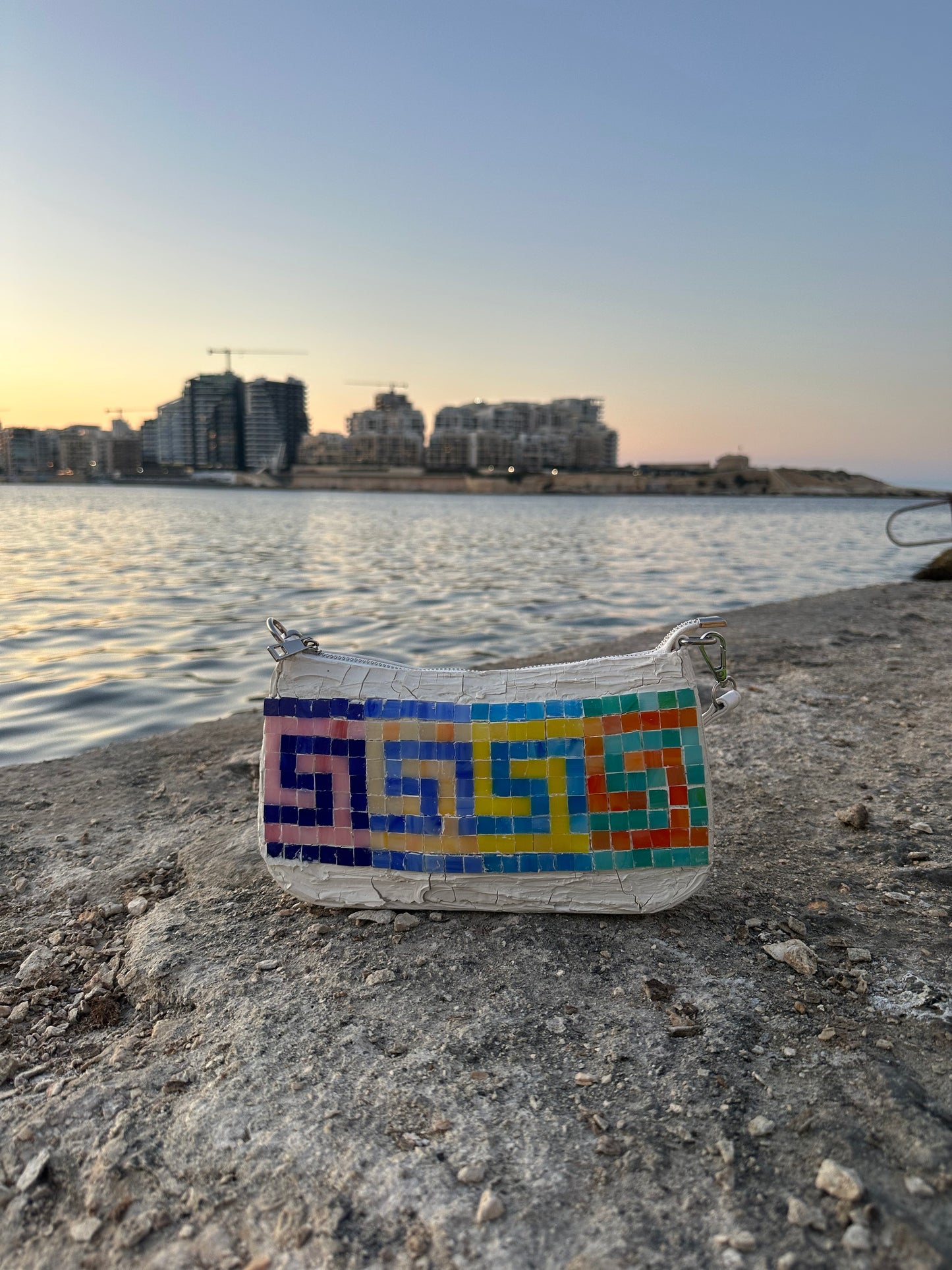 Greek Meander Purse