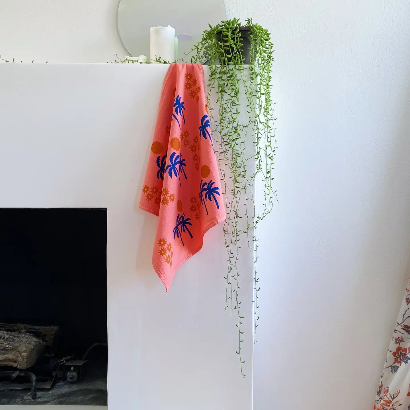 100% cotton tropical tea towels