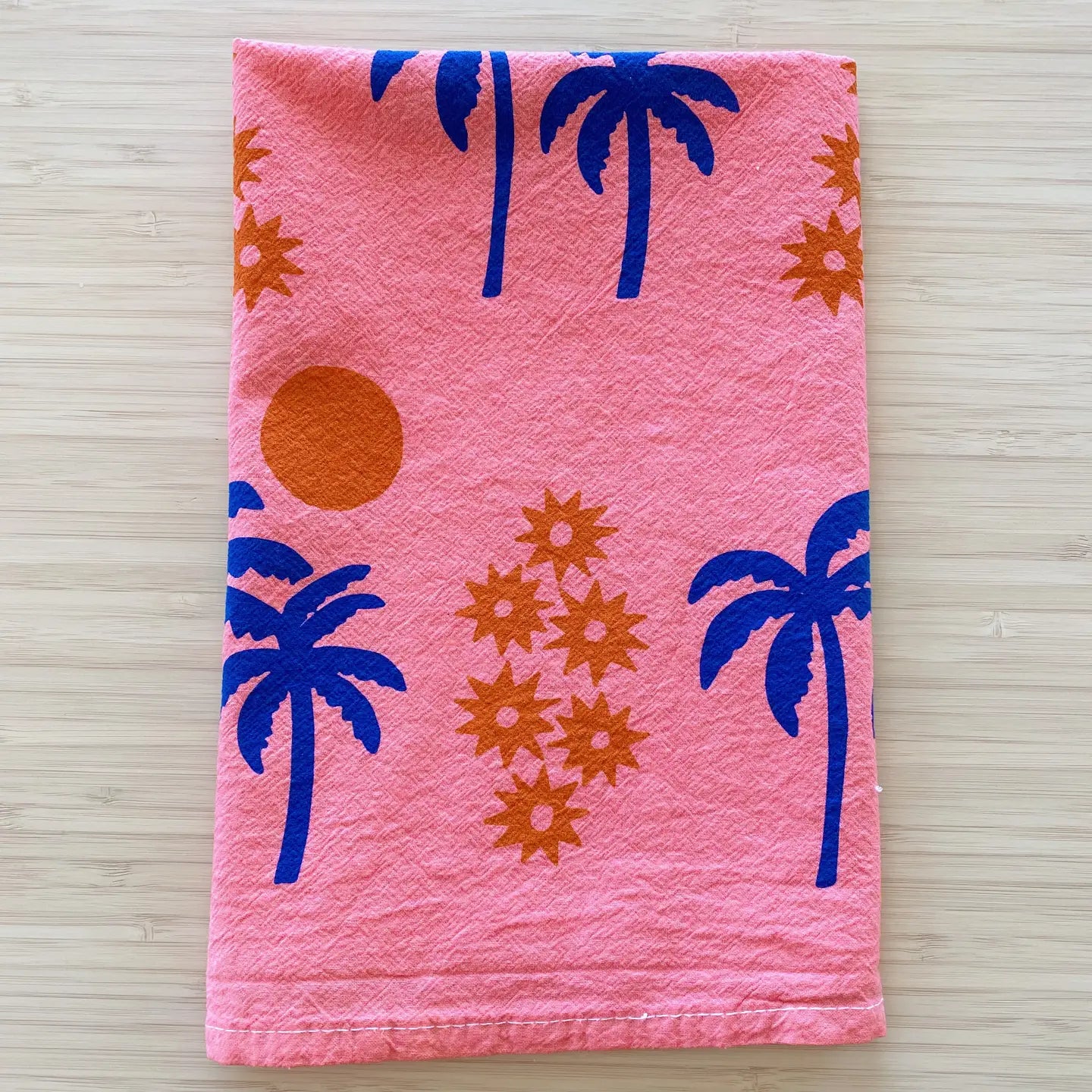 100% cotton tropical tea towels