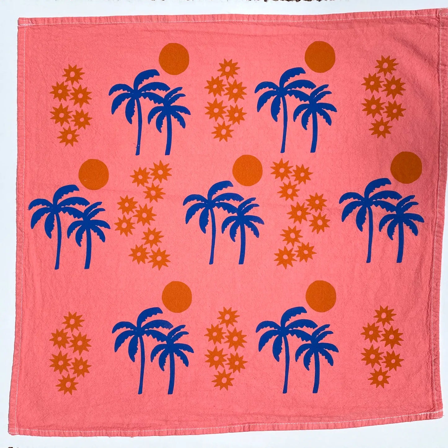100% cotton tropical tea towels