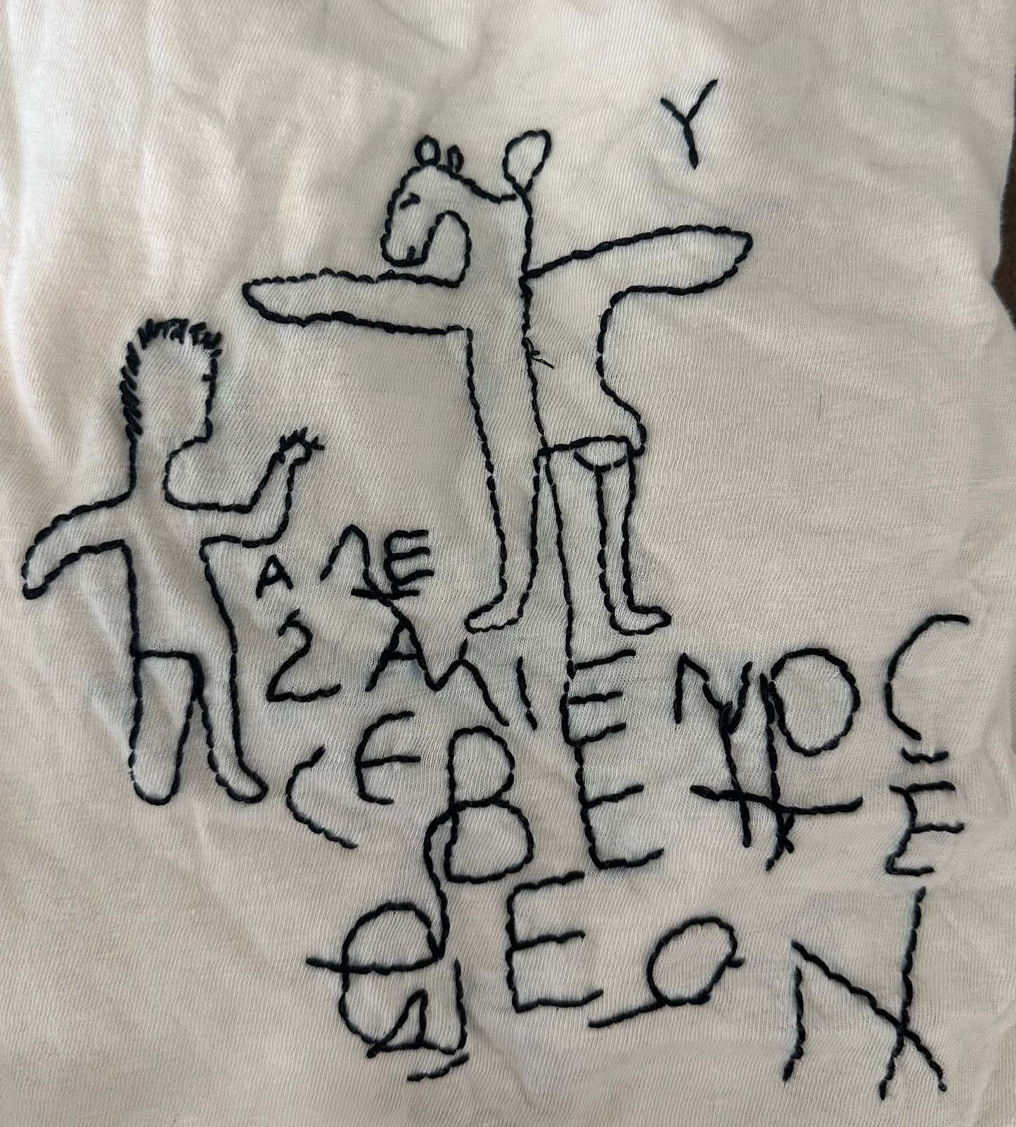 Alexamenos Graffito Embroidered T shirt