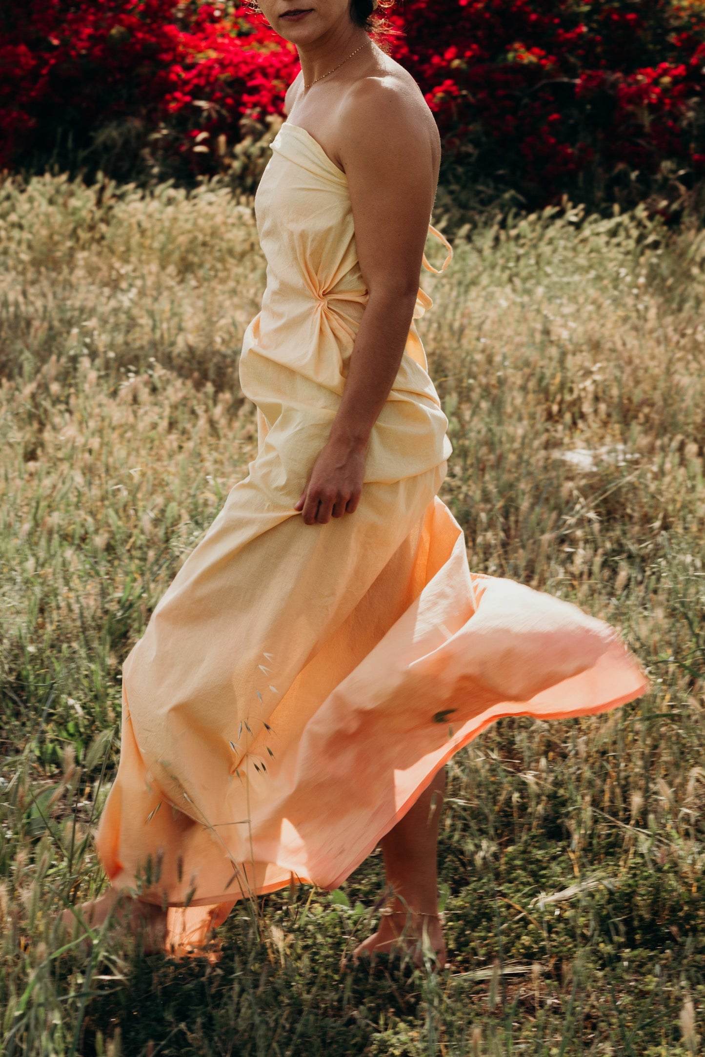 3 in 1 layered strapless dress