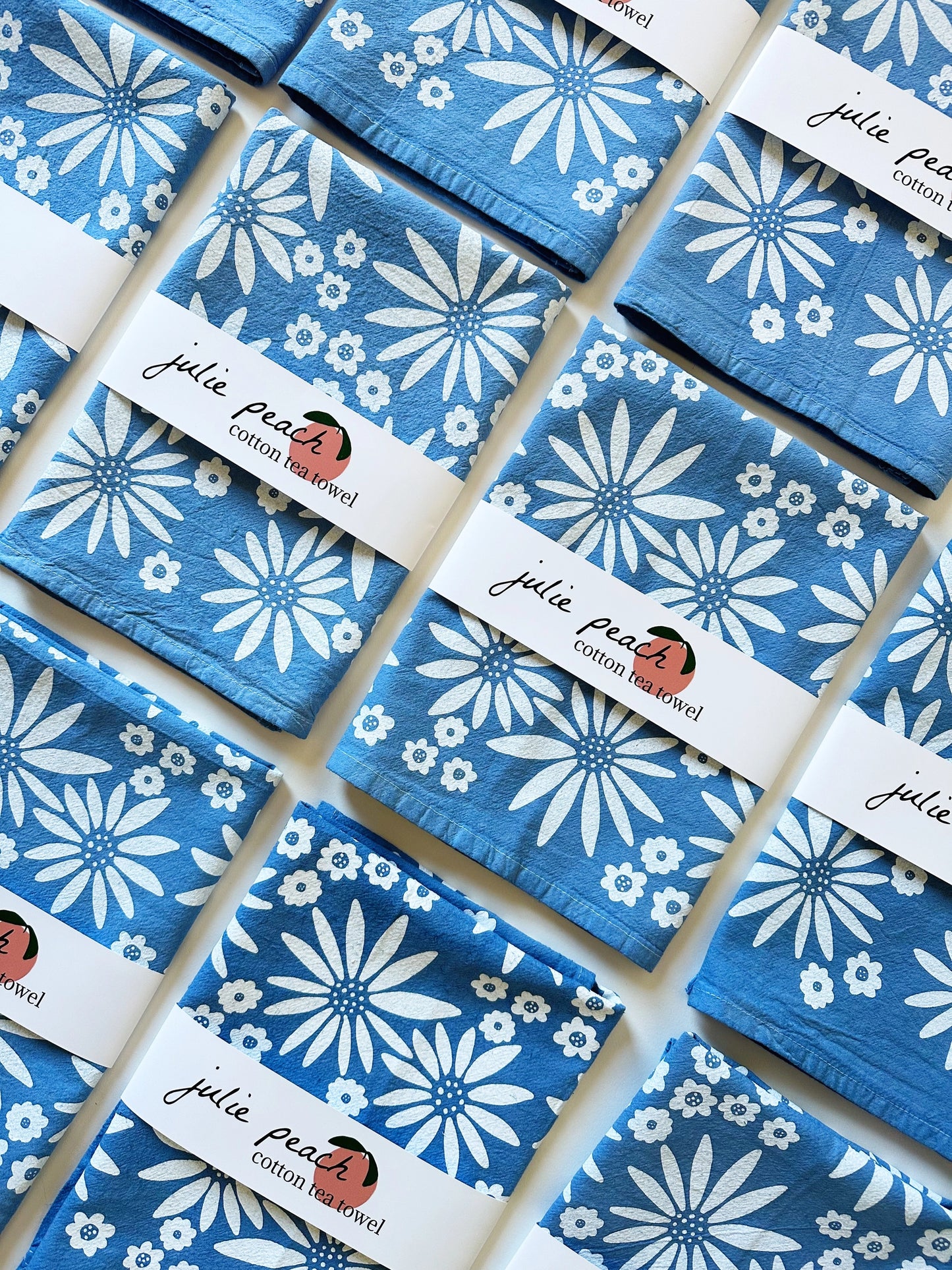 100% cotton wildflower tea towels